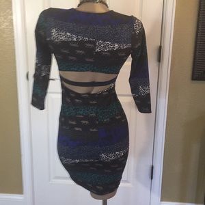 VS Sport Open Back Animal Print Dress 🐆 XS NWT